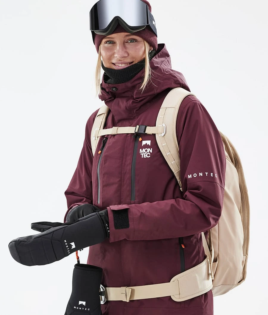 Fawk W Snowboard Jacket Women Burgundy - Image 4