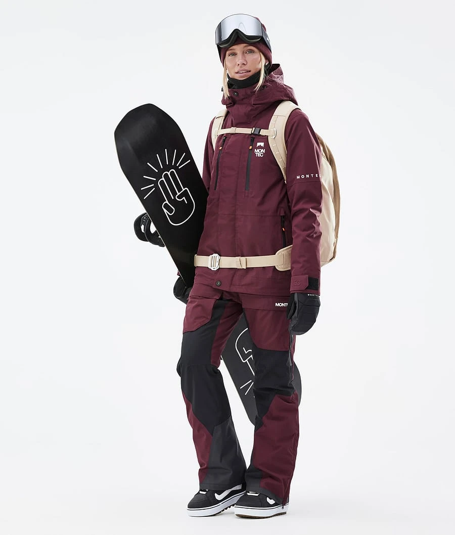 Fawk W Snowboard Jacket Women Burgundy - Image 5