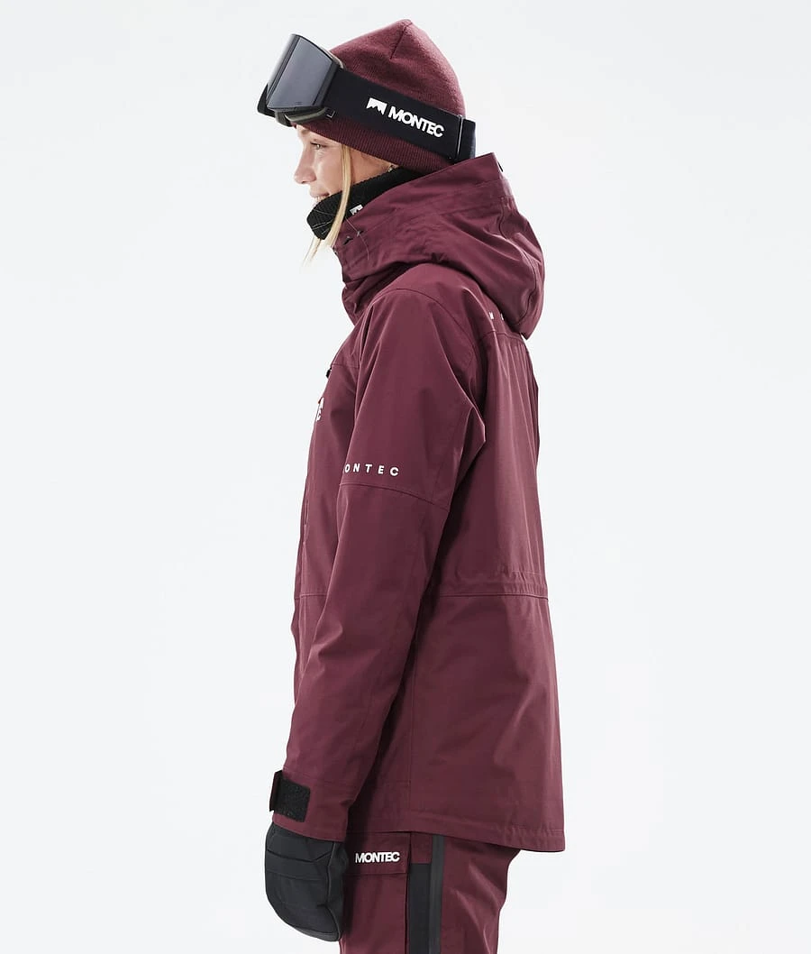 Fawk W Snowboard Jacket Women Burgundy - Image 8