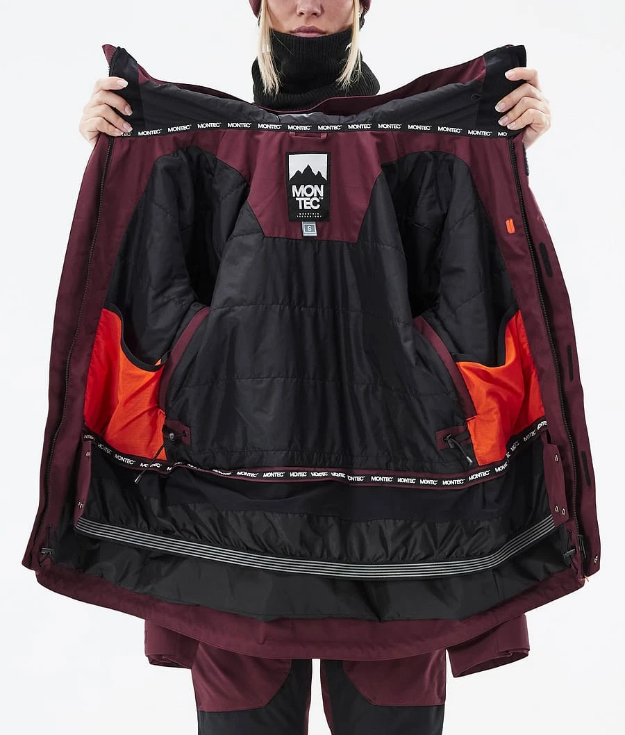 Fawk W Snowboard Jacket Women Burgundy
