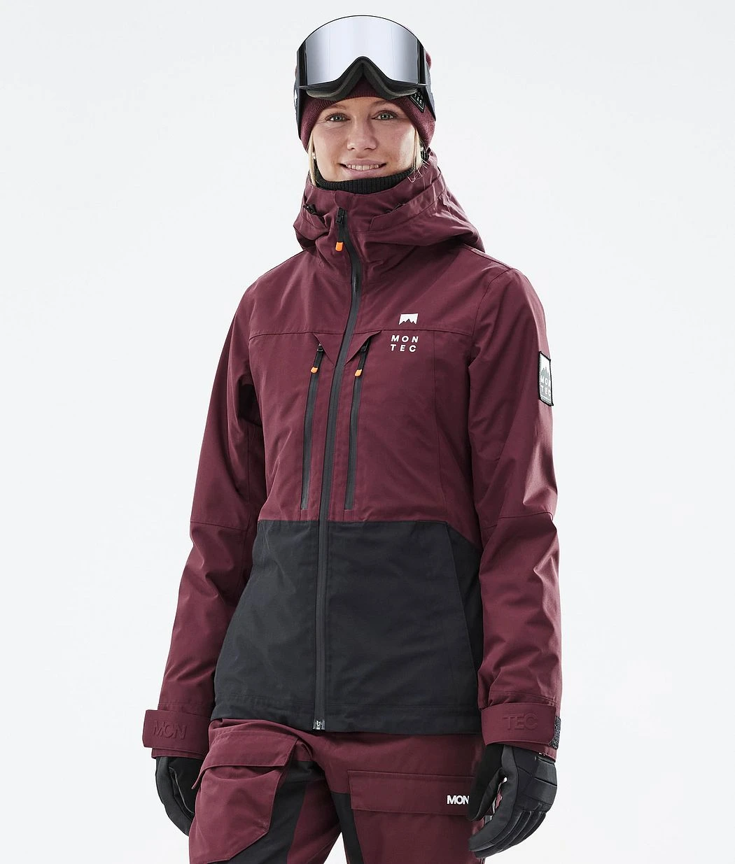 Moss W Snowboard Jacket Women Burgundy/Black - Image 2