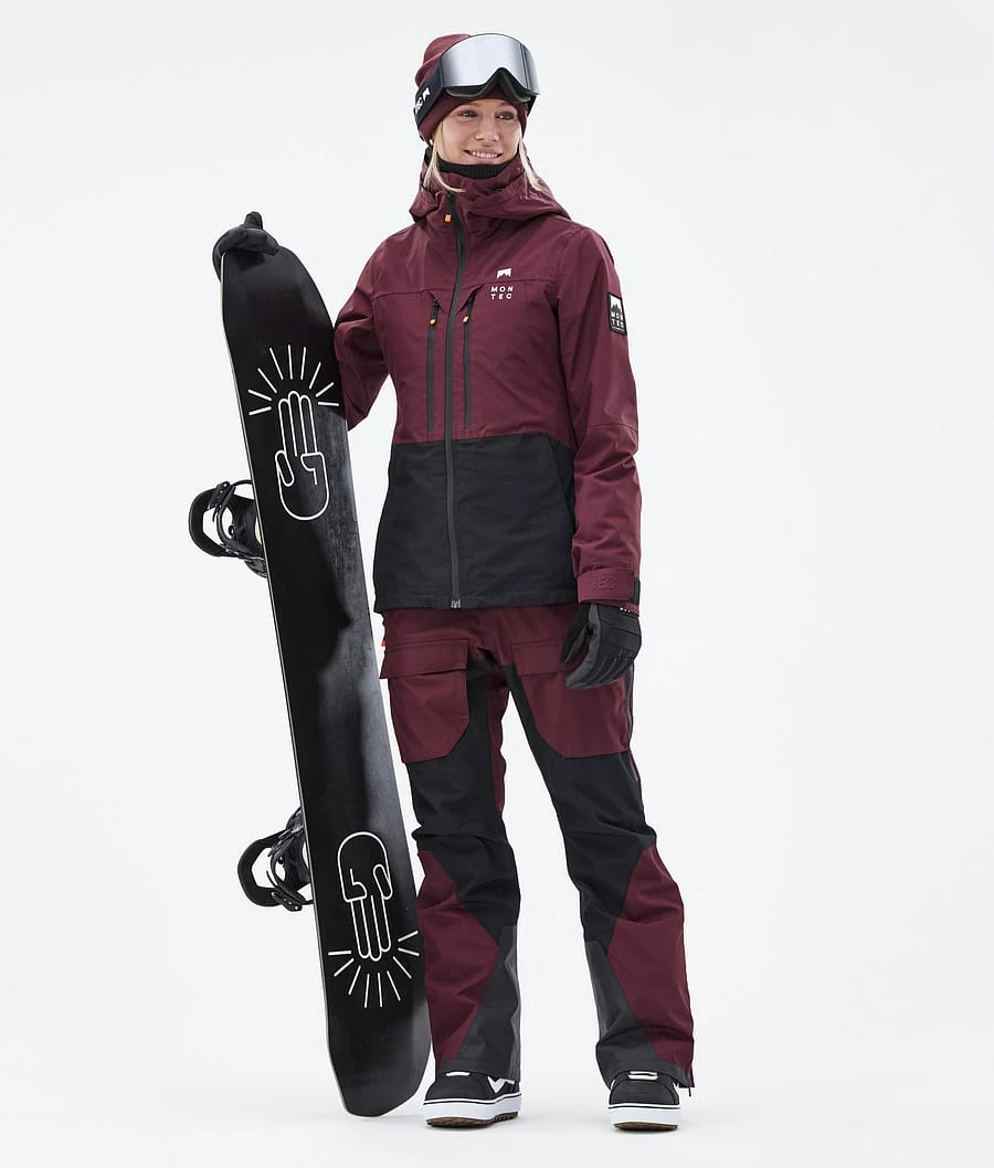 Moss W Snowboard Jacket Women Burgundy/Black - Image 4