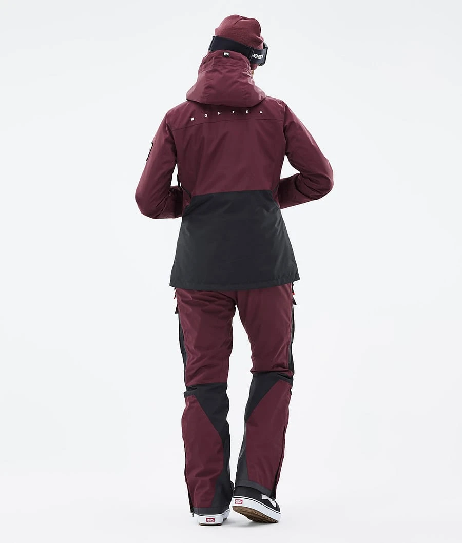 Moss W Snowboard Jacket Women Burgundy/Black - Image 6