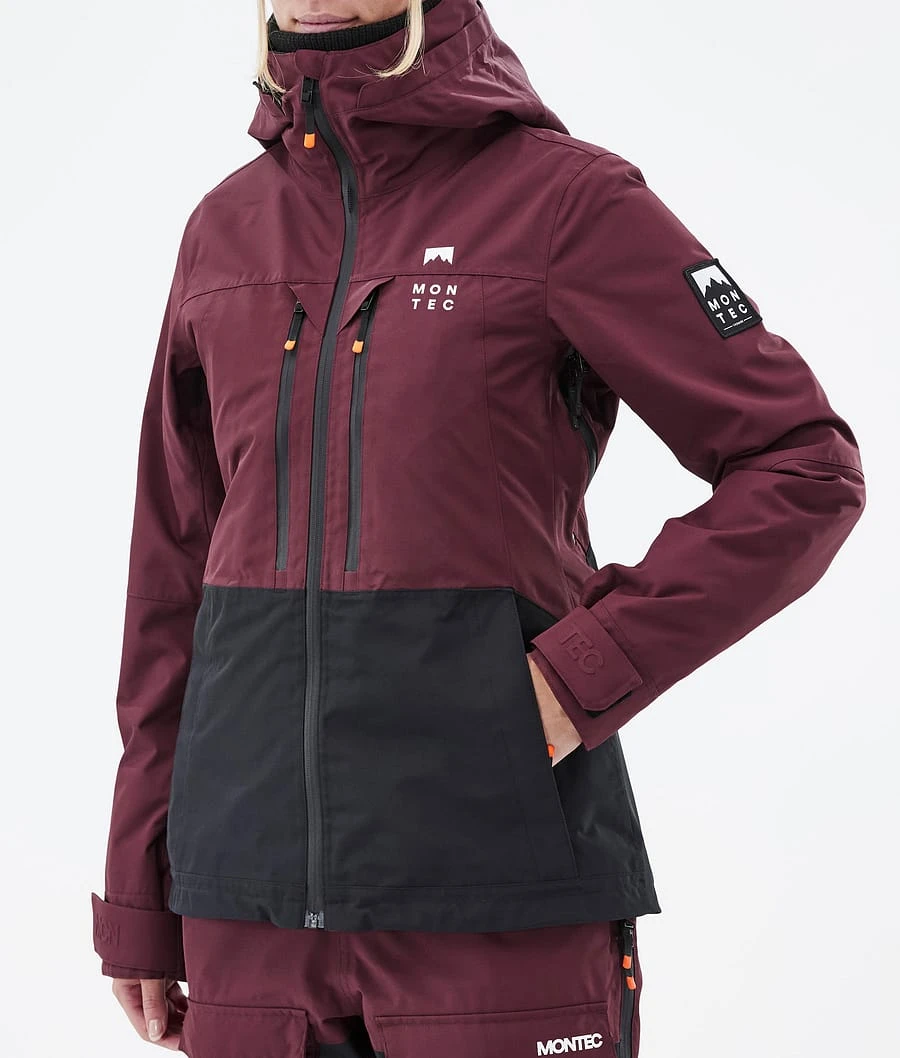Moss W Snowboard Jacket Women Burgundy/Black - Image 9