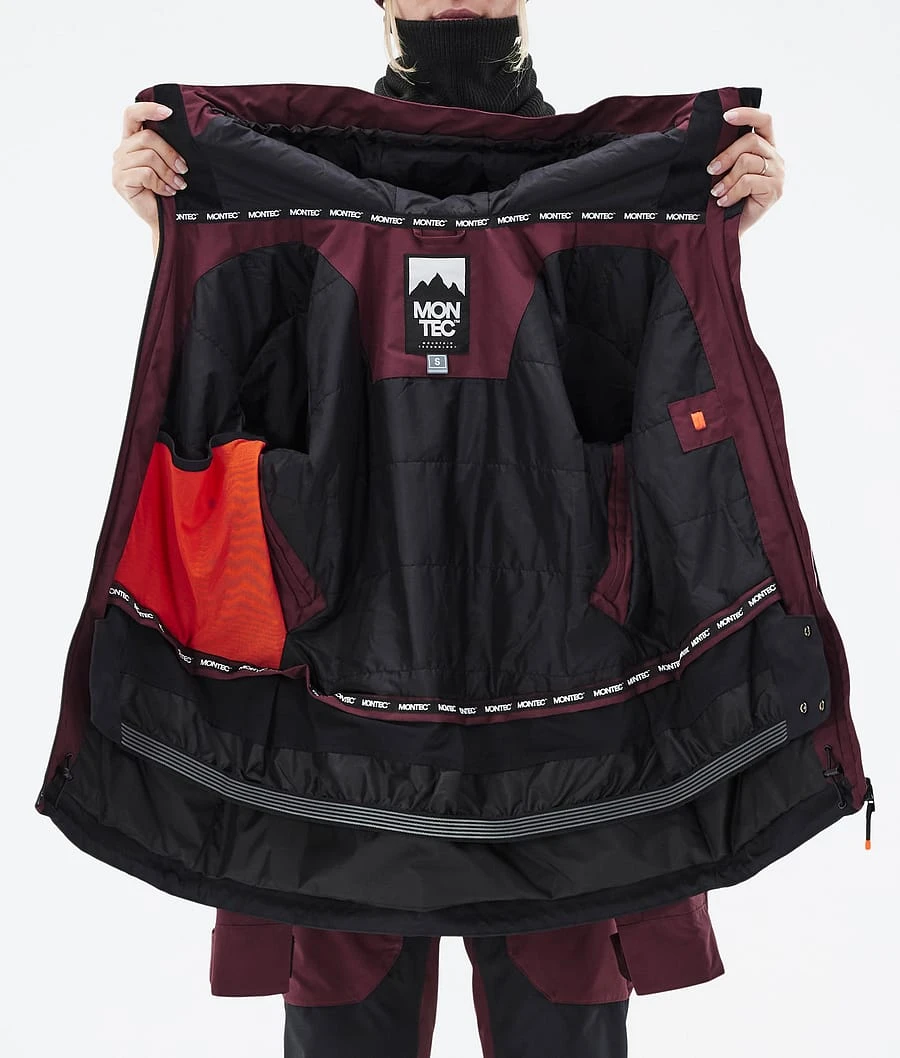 Moss W Ski Jacket Women Burgundy/Black