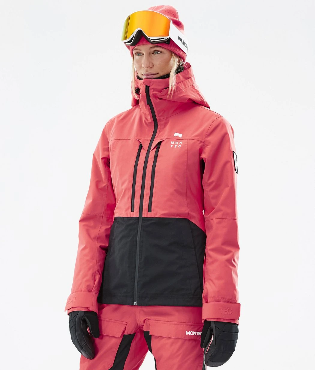 Moss W Ski Jacket Women Coral/Black - Image 2
