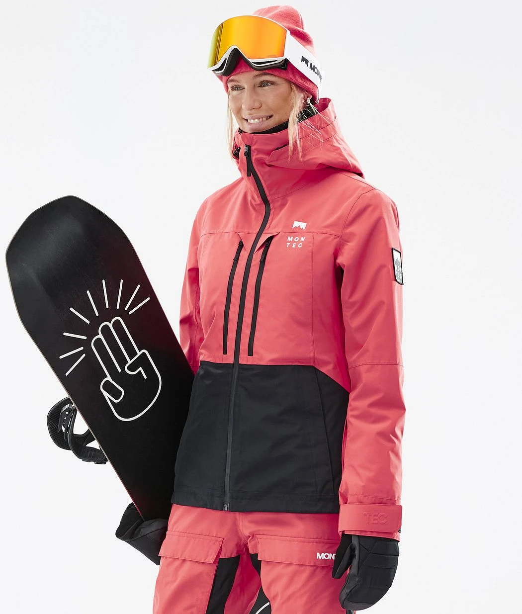 Moss W Snowboard Jacket Women Coral/Black - Image 2