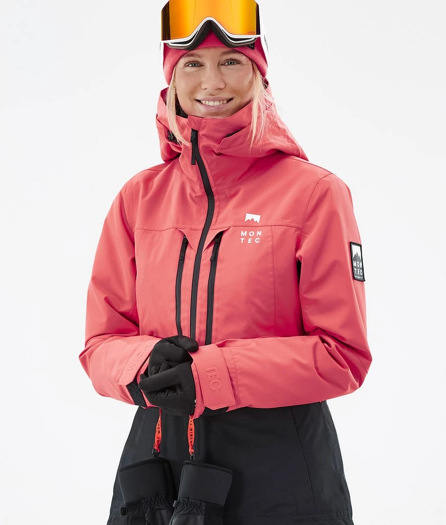 Moss W Snowboard Jacket Women Coral/Black - Image 4