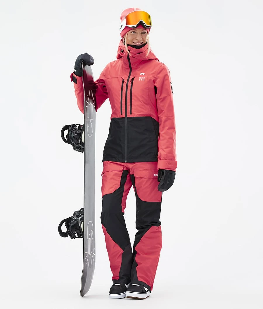Moss W Snowboard Jacket Women Coral/Black - Image 5