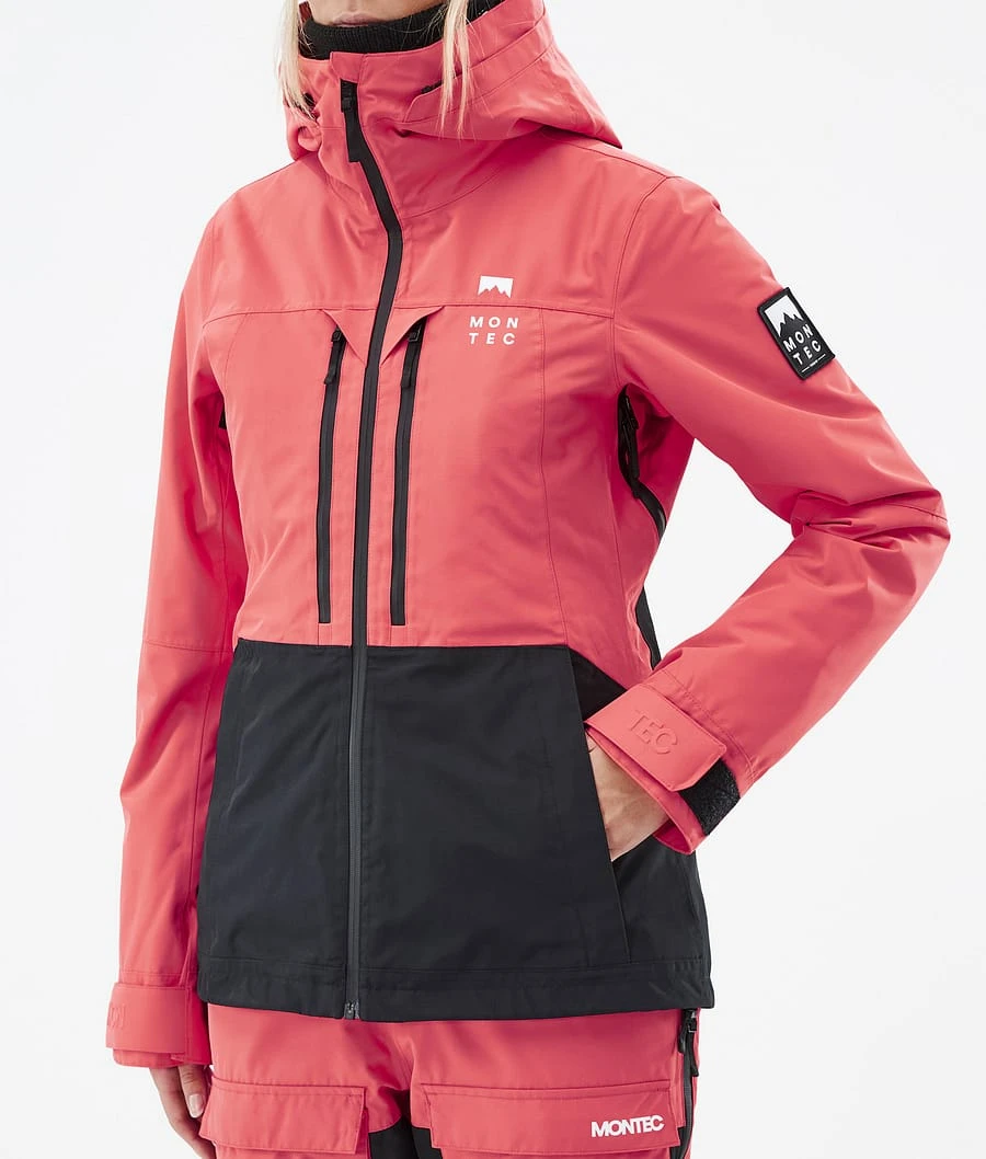 Moss W Ski Jacket Women Coral/Black - Image 9
