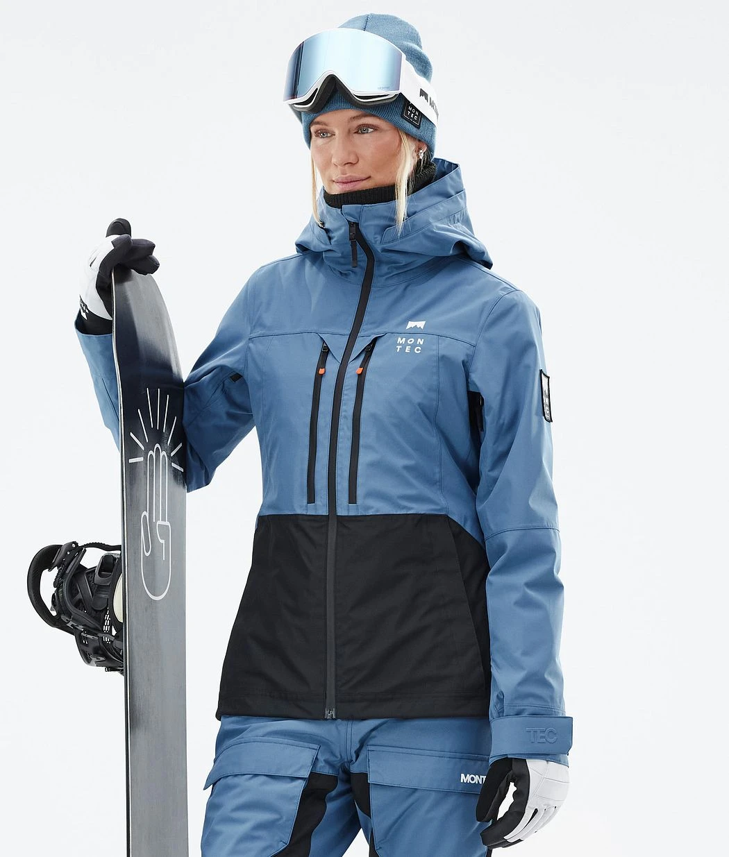 Moss W Snowboard Jacket Women Blue Steel/Black - Image 2