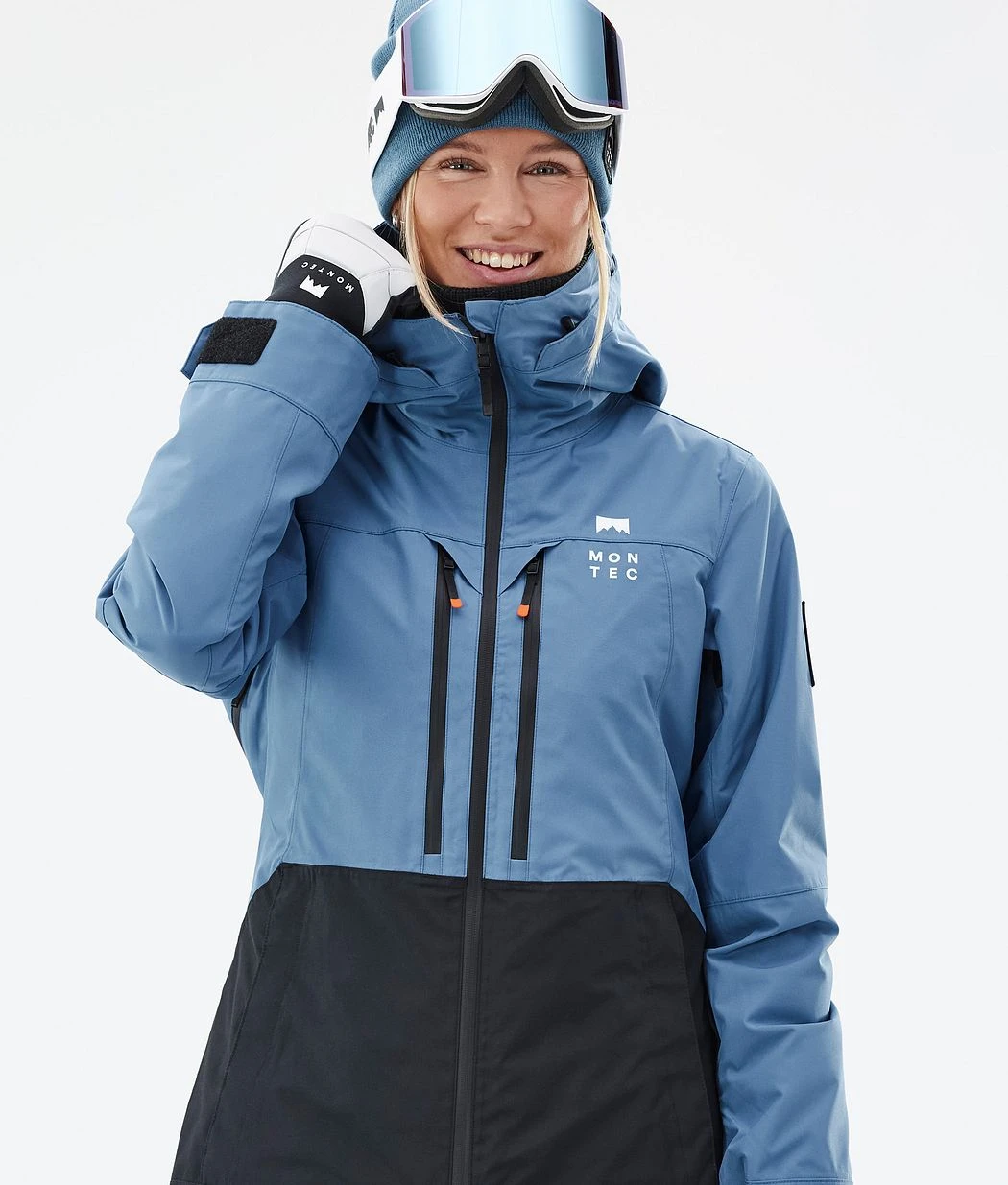 Moss W Snowboard Jacket Women Blue Steel/Black - Image 3