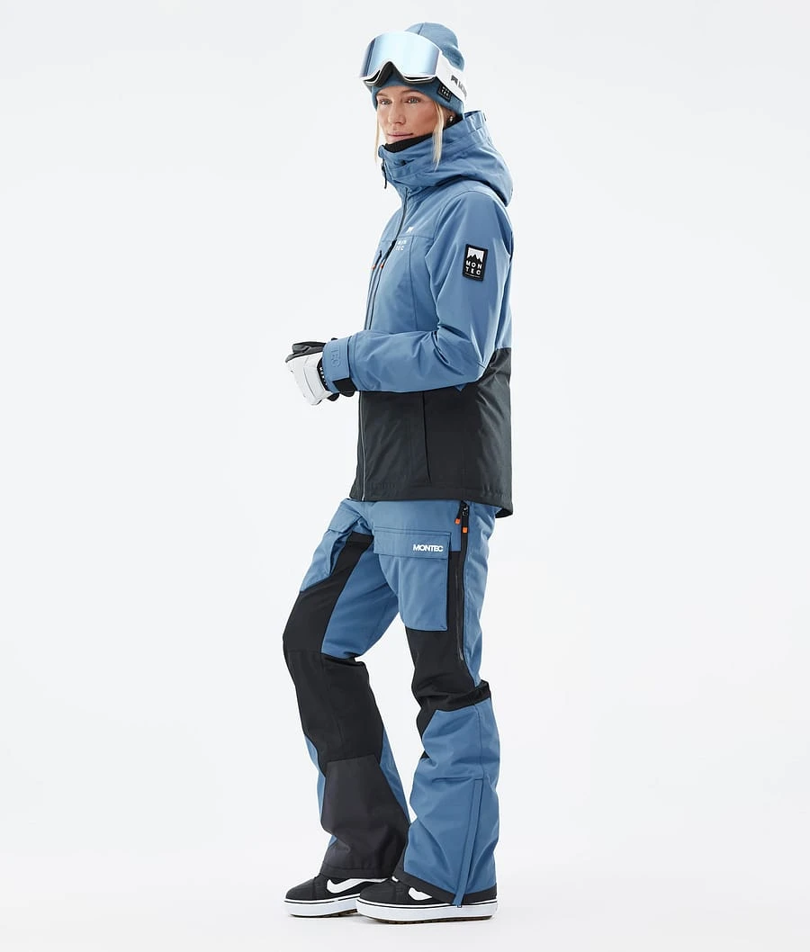 Moss W Snowboard Jacket Women Blue Steel/Black - Image 5
