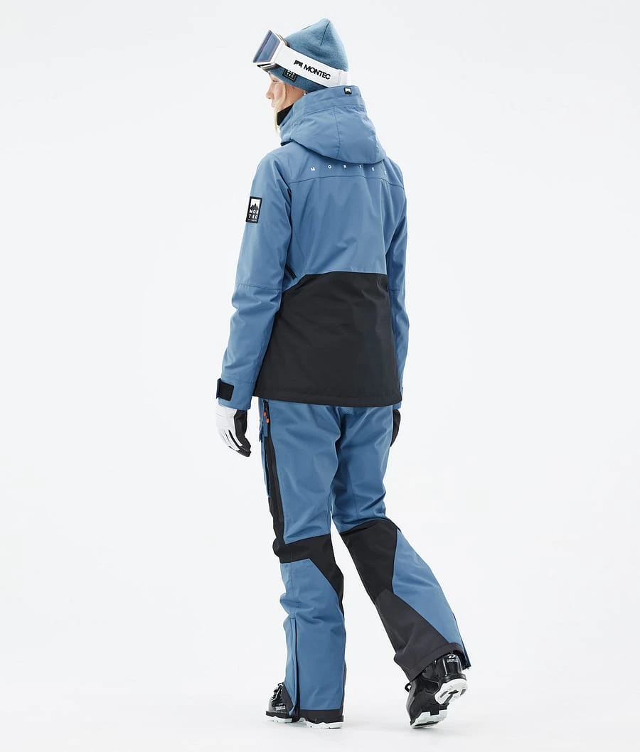 Moss W Ski Jacket Women Blue Steel/Black - Image 6