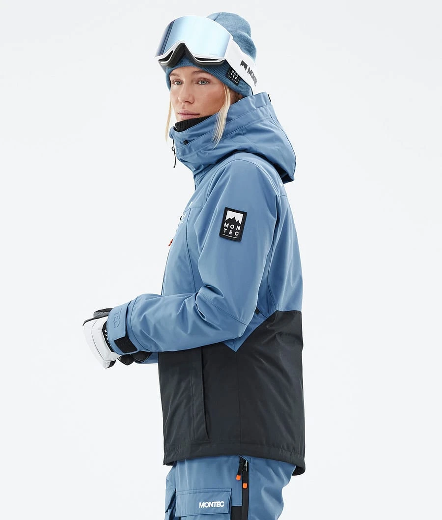 Moss W Ski Jacket Women Blue Steel/Black - Image 7