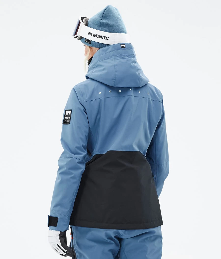 Moss W Snowboard Jacket Women Blue Steel/Black - Image 8