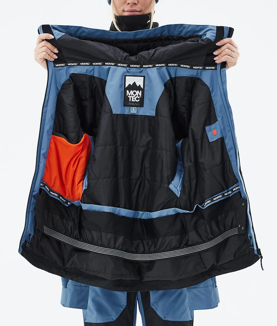 Moss W Ski Jacket Women Blue Steel/Black