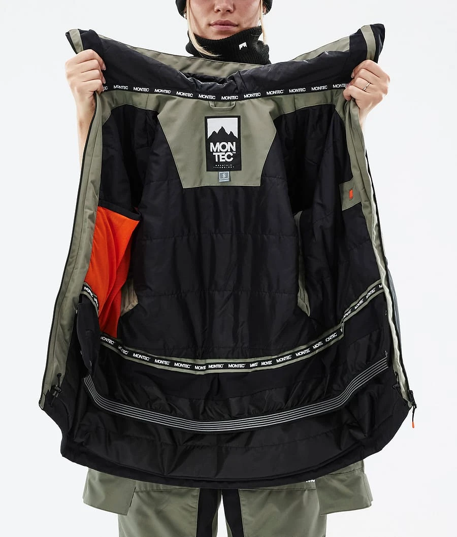 Moss W Ski Jacket Women Greenish/Black