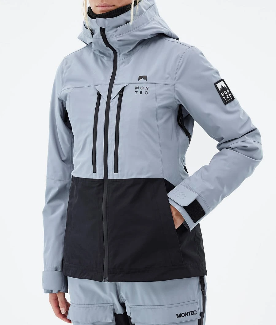 Moss W Ski Jacket Women Soft Blue/Black - Image 9