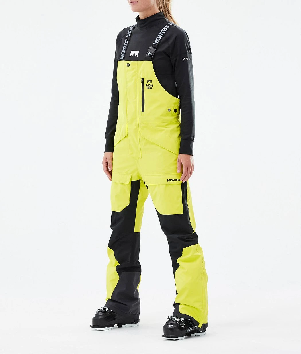 Fawk W Ski Pants Women Bright Yellow/Black - Image 2