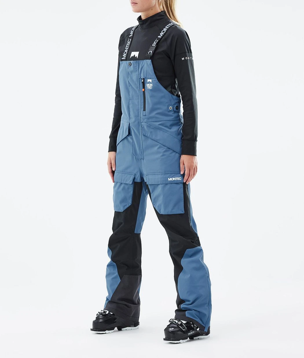 Fawk W Ski Pants Women Blue Steel/Black - Image 2