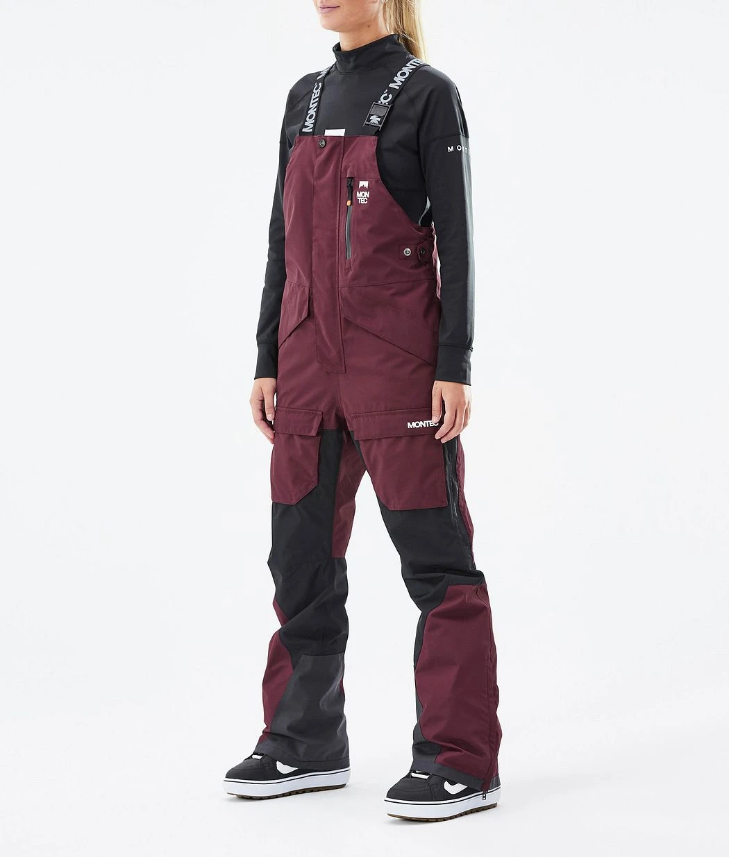 Fawk W Snowboard Pants Women Burgundy/Black - Image 2