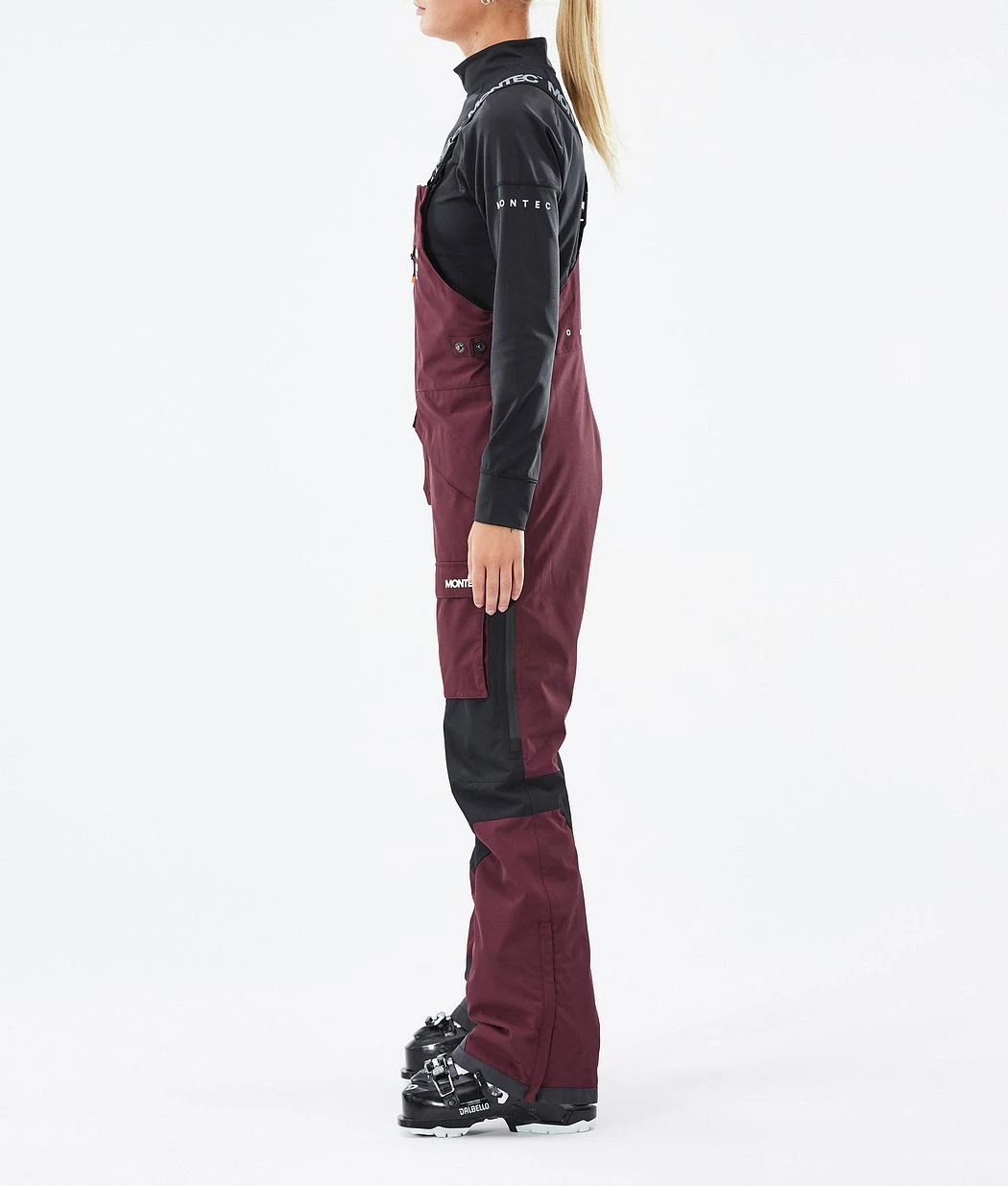 Fawk W Ski Pants Women Burgundy/Black - Image 3