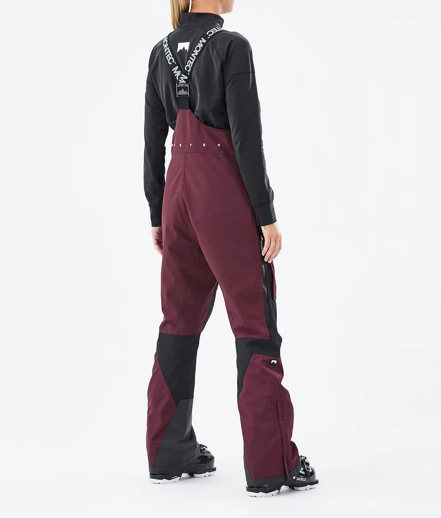Fawk W Ski Pants Women Burgundy/Black - Image 4