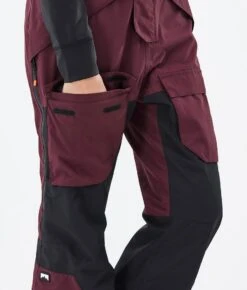 Fawk W Ski Pants Women Burgundy/Black