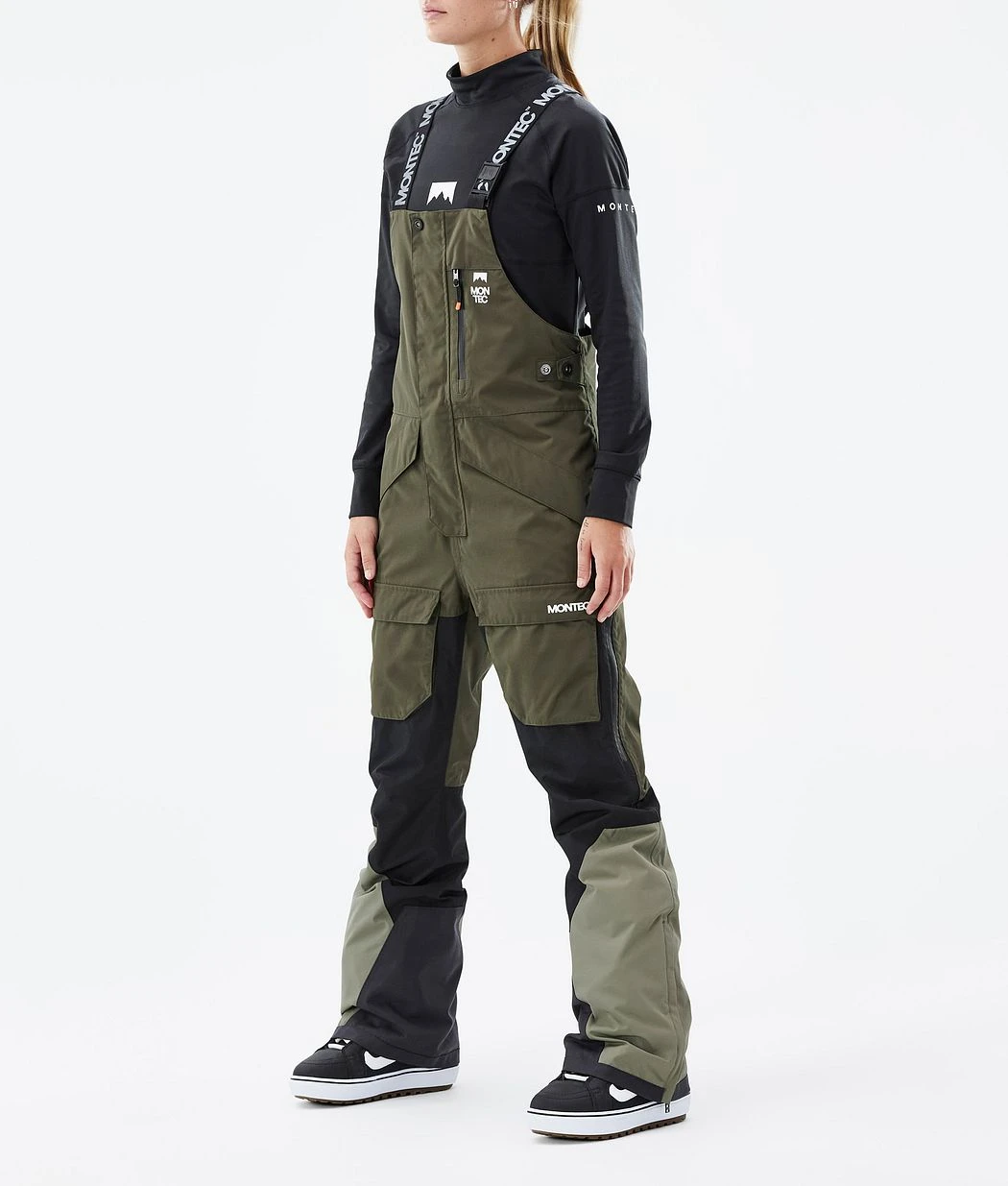 Fawk W Snowboard Pants Women Olive Green/Black/Greenish - Image 2