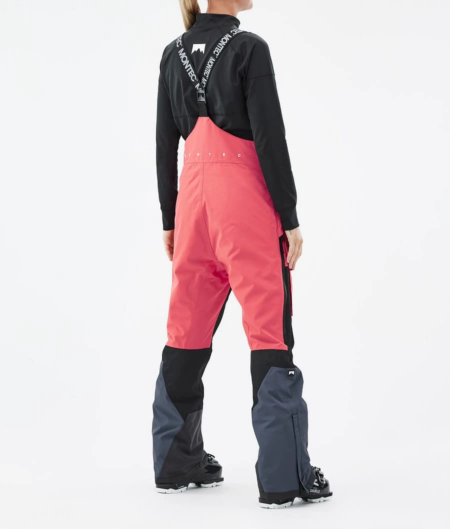 Fawk W Ski Pants Women Coral/Black/Metal Blue - Image 4