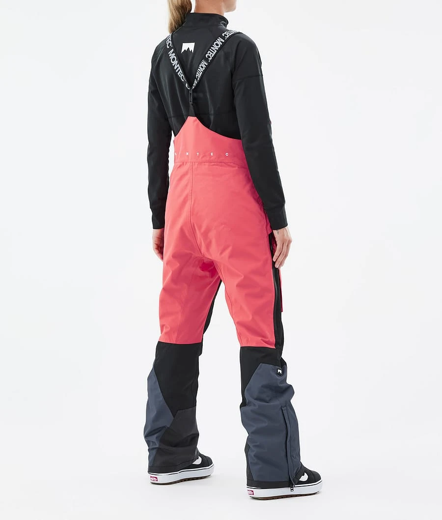 Fawk W Snowboard Pants Women Coral/Black/Metal Blue - Image 4