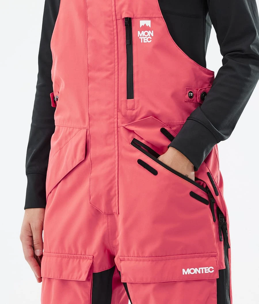 Fawk W Snowboard Pants Women Coral/Black/Metal Blue - Image 5