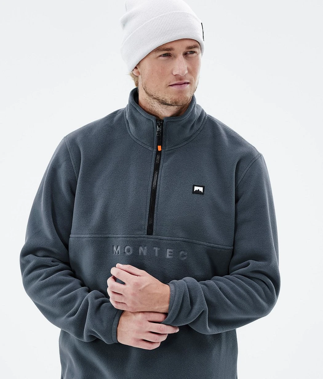 Echo Fleece Sweater Men Metal Blue - Image 3