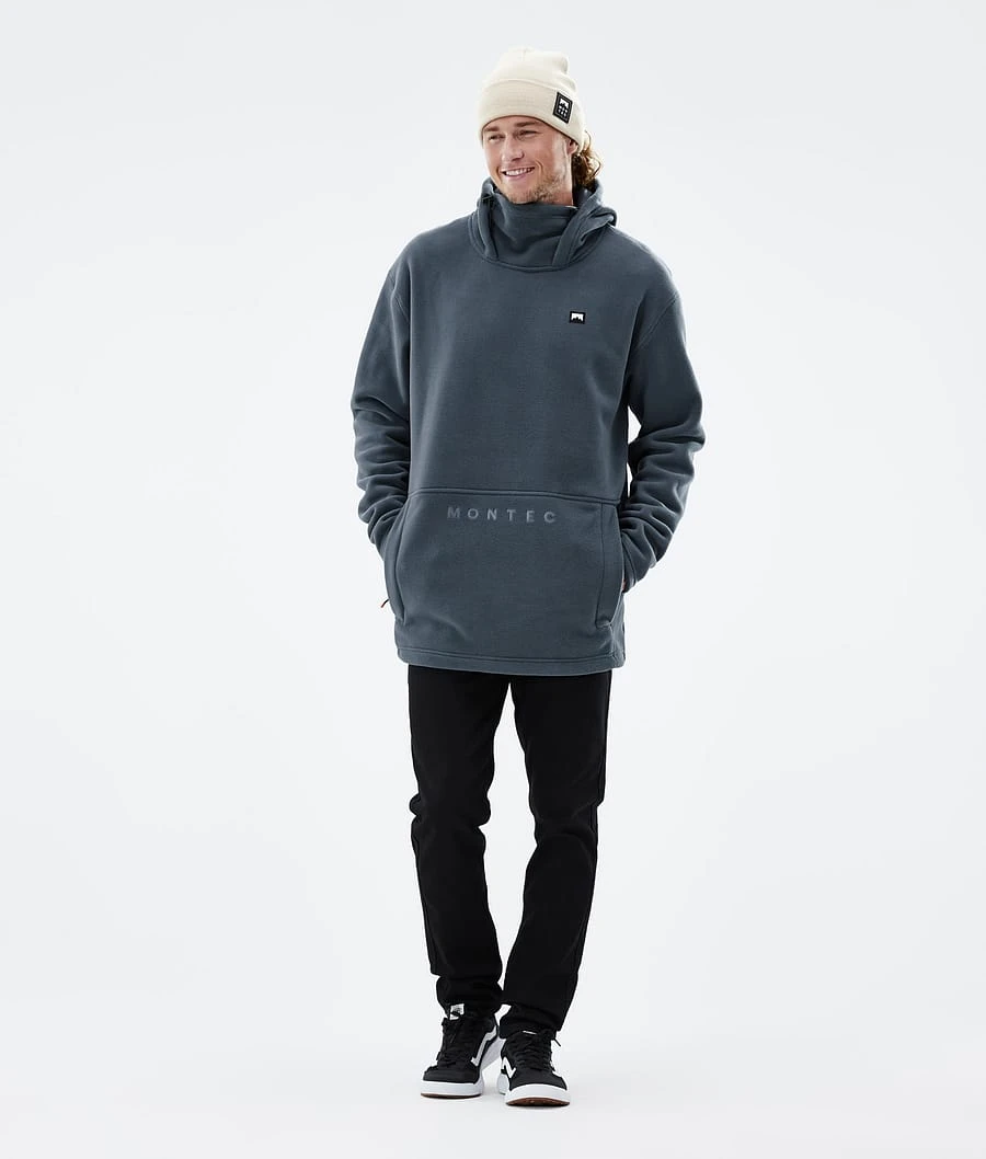 Delta Fleece Hoodie Men Metal Blue - Image 4