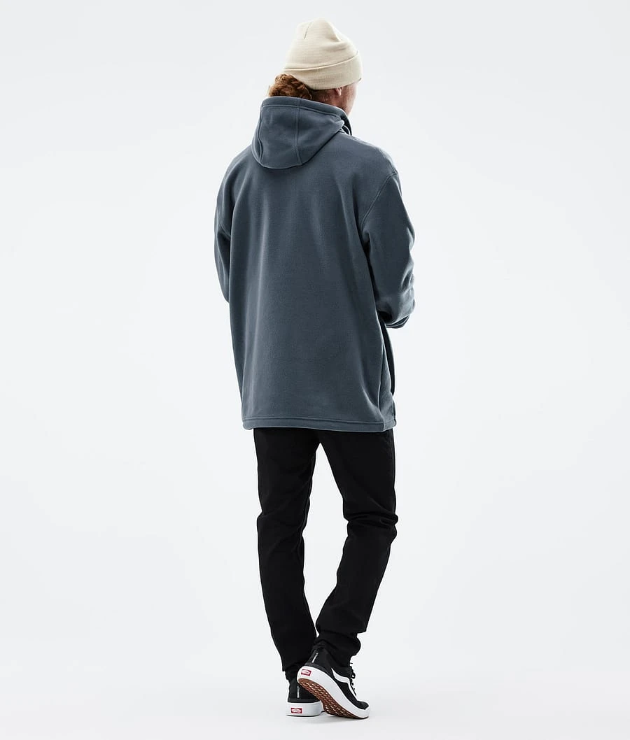 Delta Fleece Hoodie Men Metal Blue - Image 5