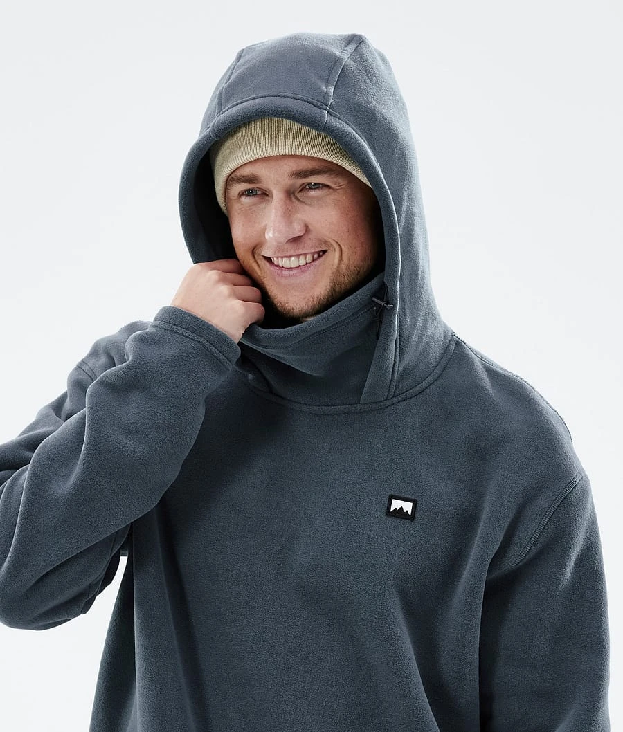 Delta Fleece Hoodie Men Metal Blue - Image 6