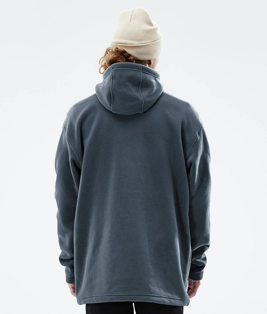 Delta Fleece Hoodie Men Metal Blue