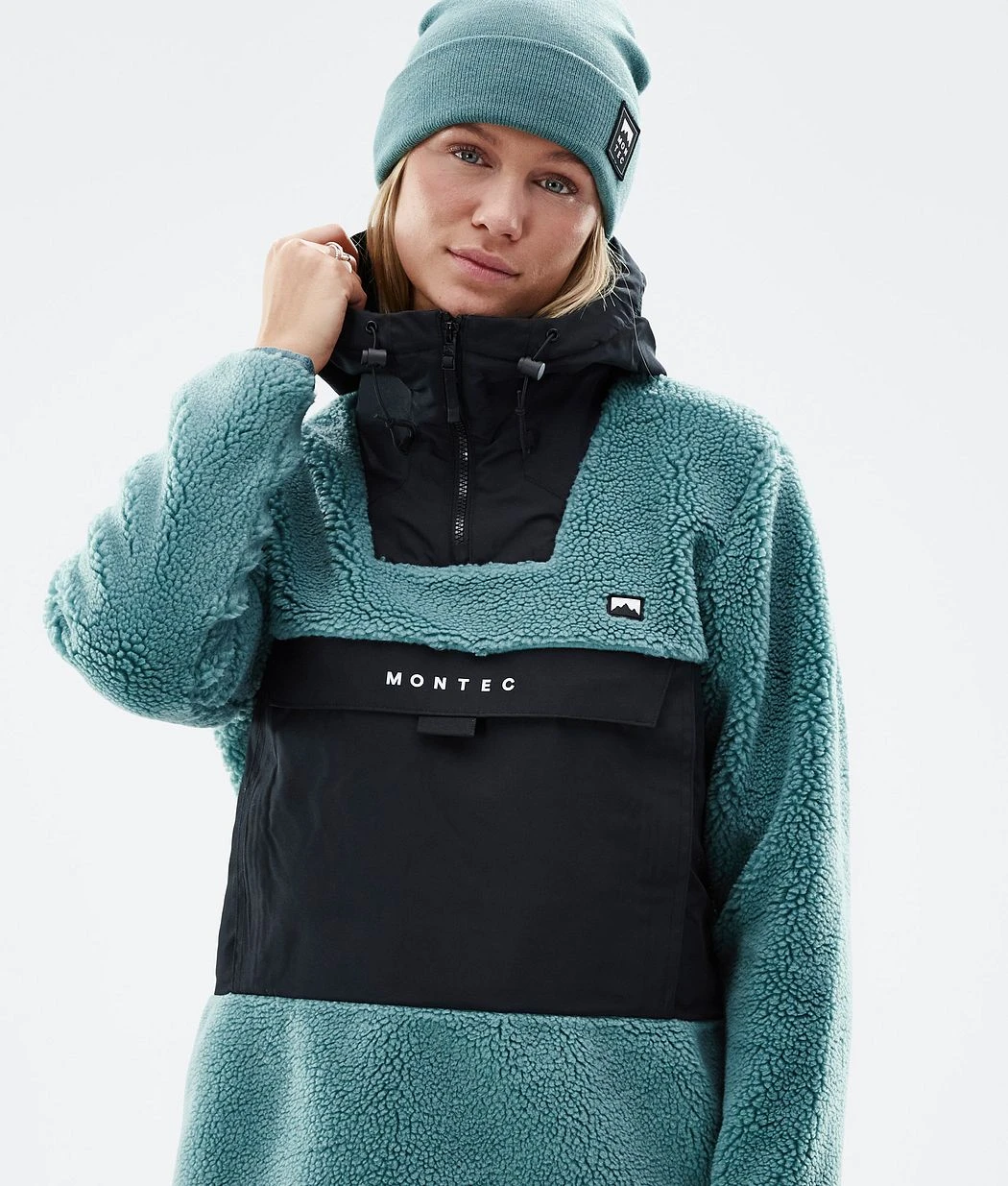 Lima W Fleece Hoodie Women Atlantic/Black - Image 3