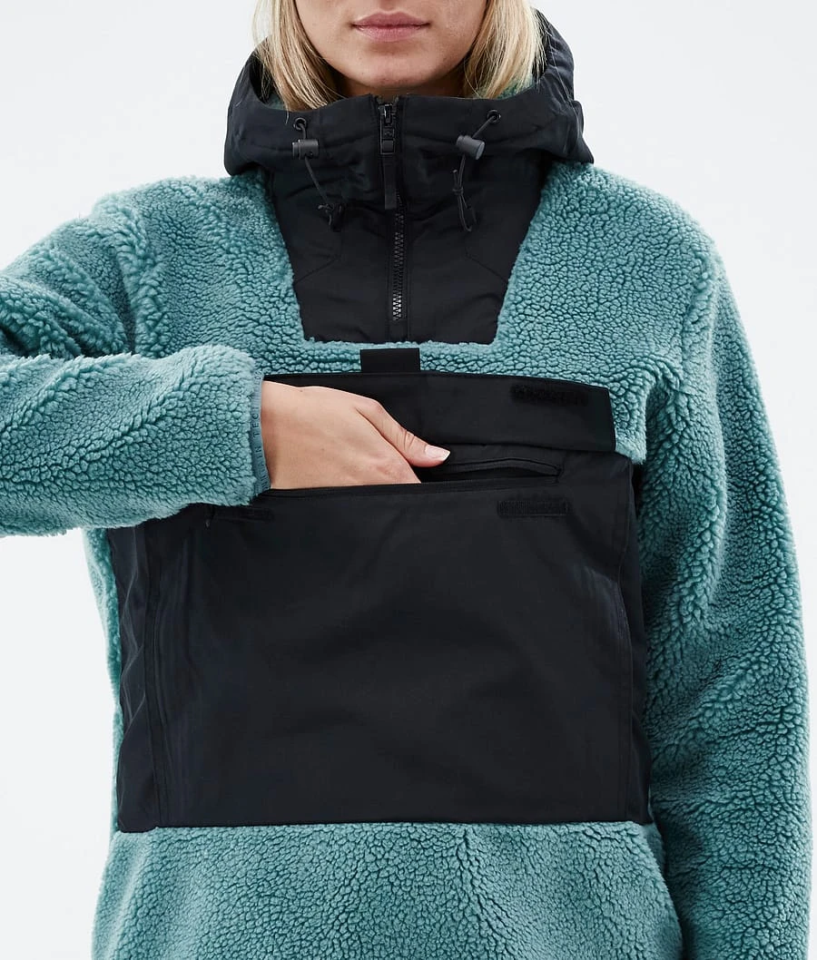 Lima W Fleece Hoodie Women Atlantic/Black - Image 9