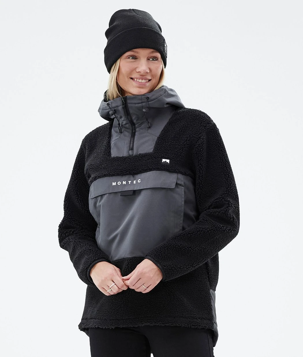 Lima W Fleece Hoodie Women Black/Phantom - Image 2