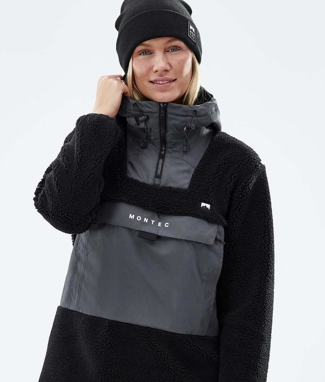 Lima W Fleece Hoodie Women Black/Phantom - Image 3