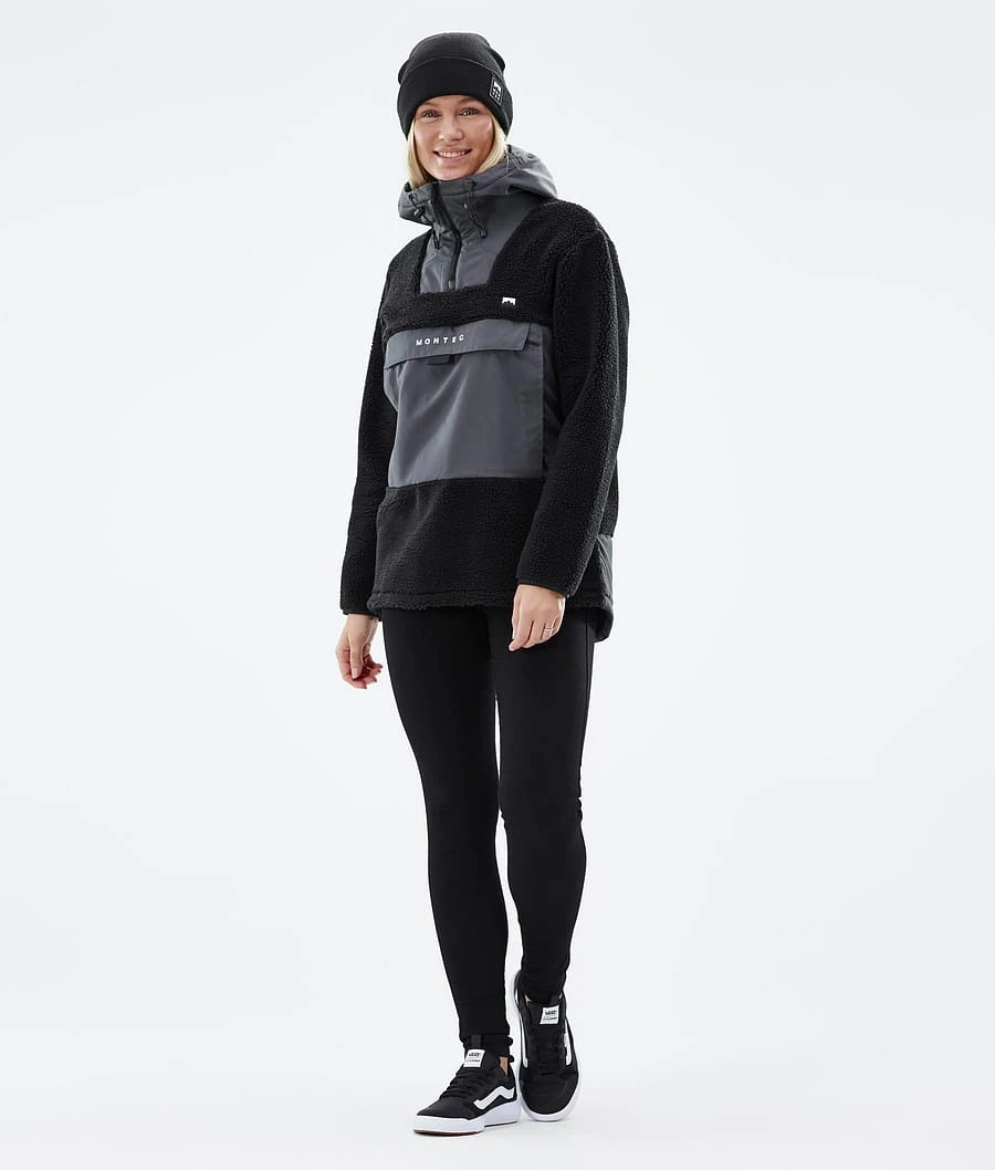 Lima W Fleece Hoodie Women Black/Phantom - Image 4