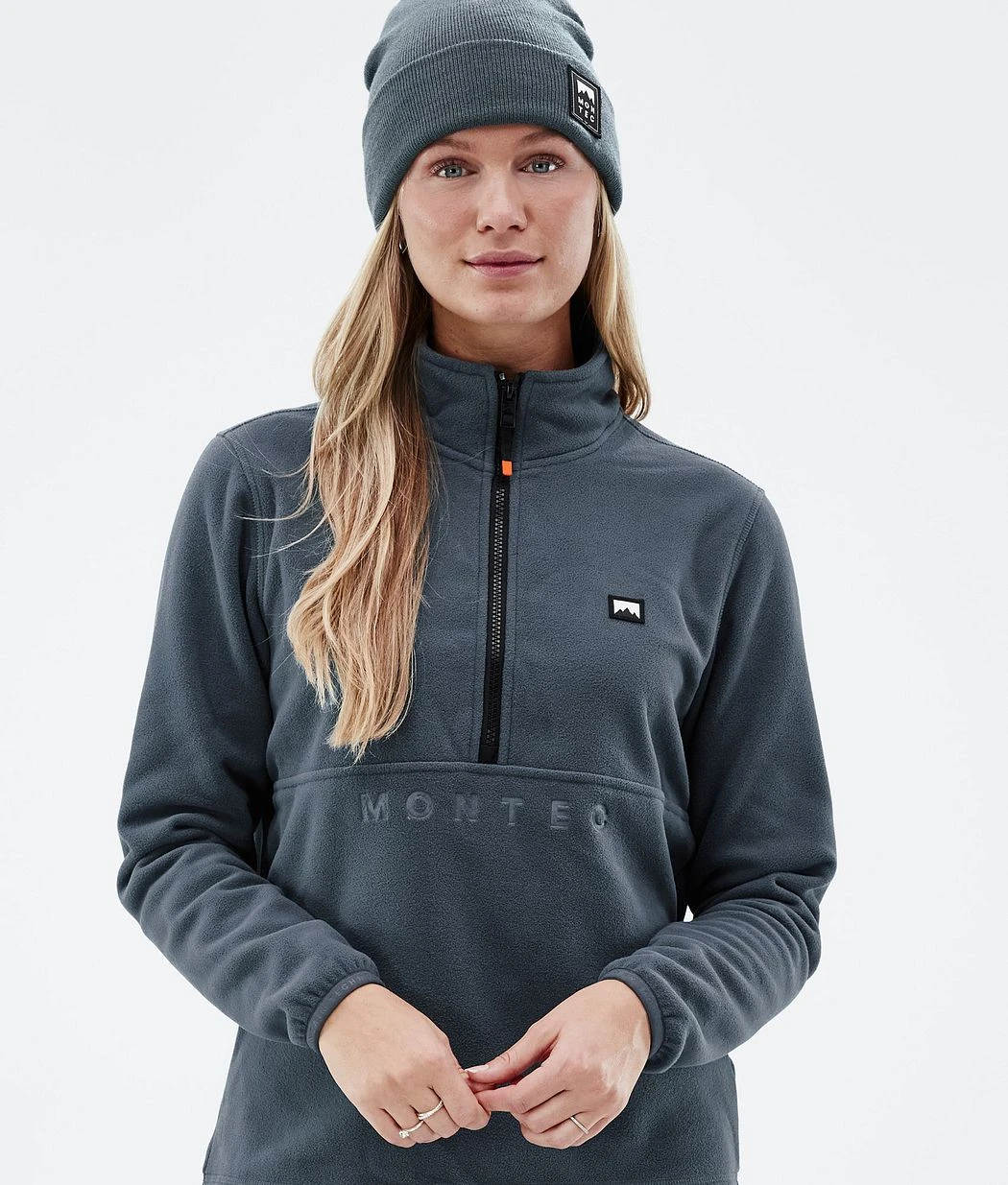 Echo W Fleece Sweater Women Metal Blue - Image 3