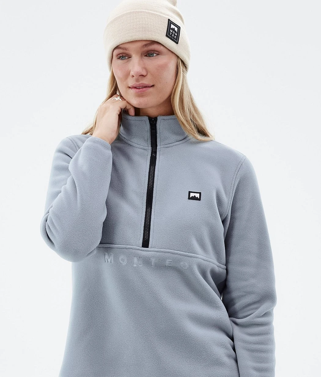 Echo W Fleece Sweater Women Soft Blue - Image 3