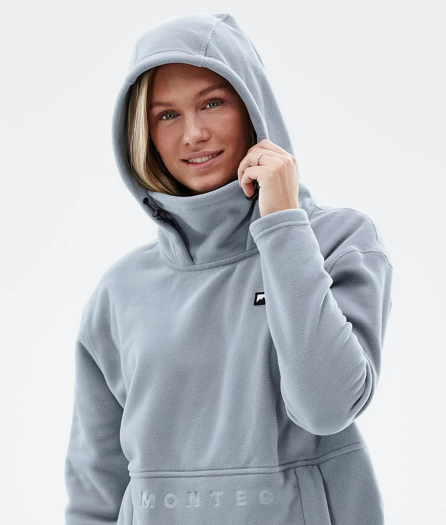 Delta W Fleece Hoodie Women Soft Blue - Image 6