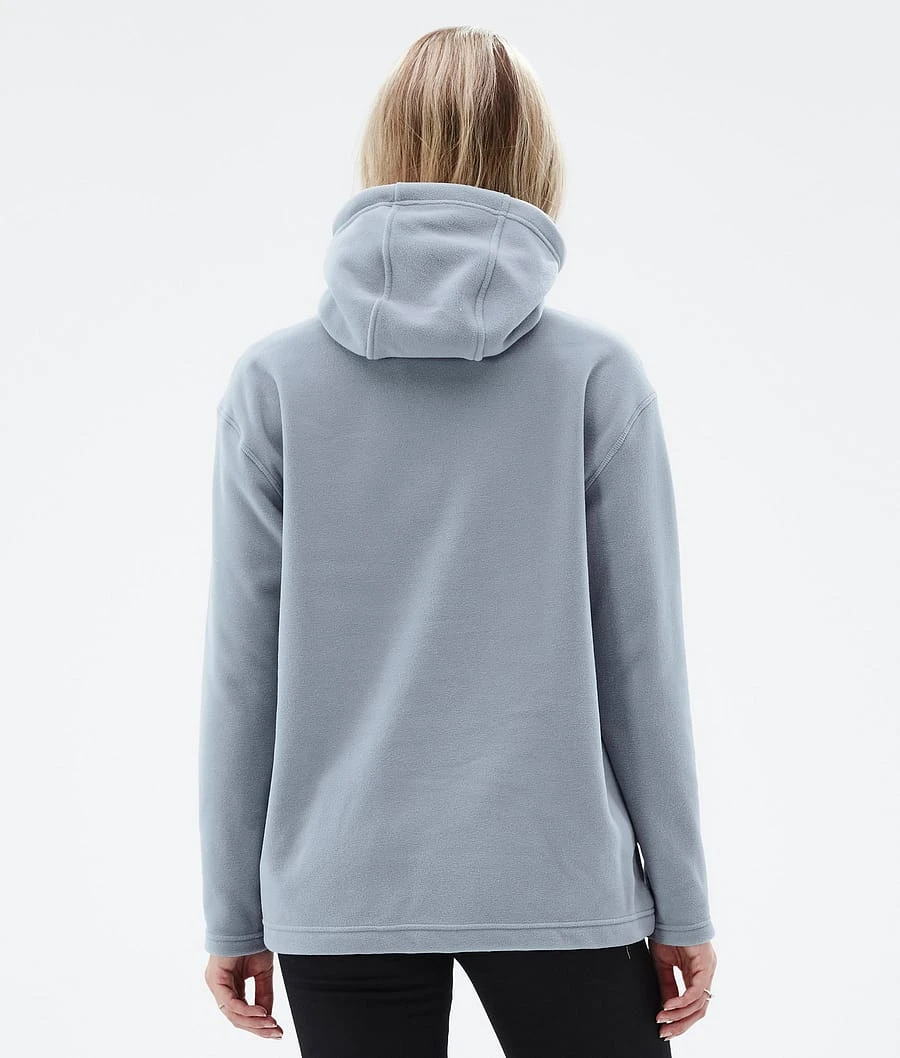 Delta W Fleece Hoodie Women Soft Blue - Image 7