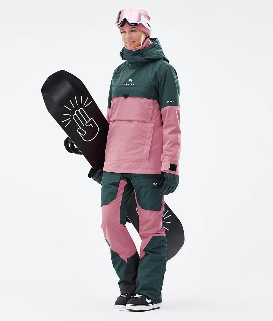 Dune W Snowboard Jacket Women Dark Atlantic/Pink - Image 4